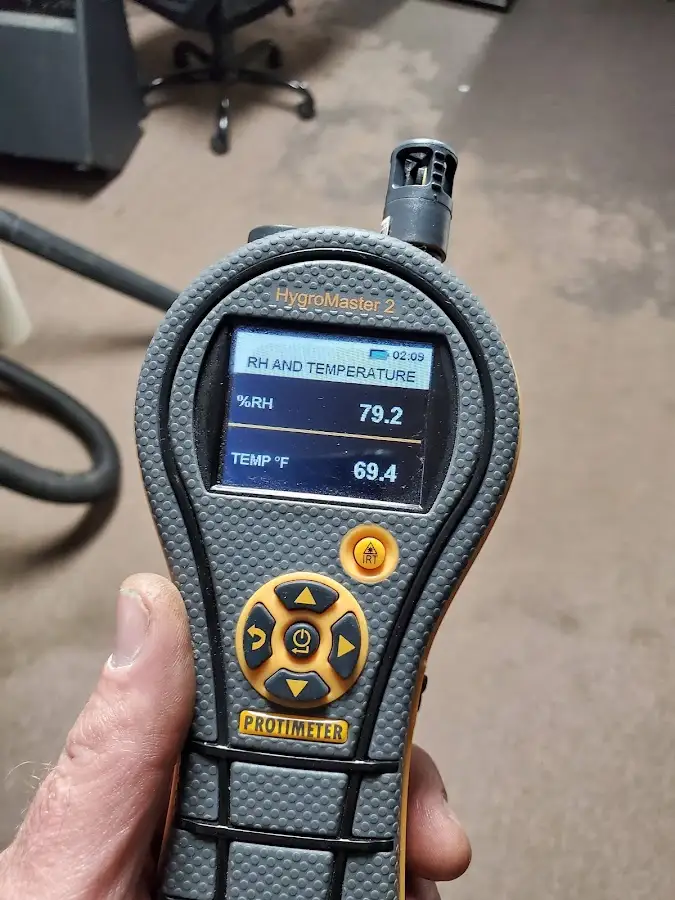 Moisture meter humidity assessment for Fire & Smoke Damage Restoration in Smithfield